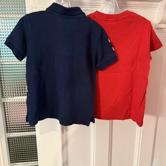 Ralph Lauren Boys Big Pony Polo & Red Tee Shirt Lot Of 2 Sz 4T - Picture 4 of 13